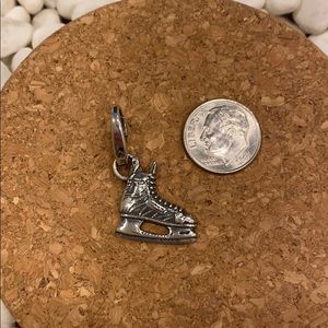 Sterling Hockey Skate spring ring Charm